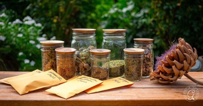 Label and store each seed lot carefully