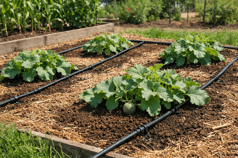 Maintain steady moisture while fruit sizes Maintain steady moisture while fruit sizes