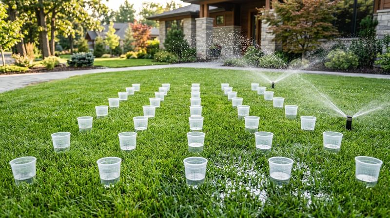 Measure irrigation coverage with catch cans