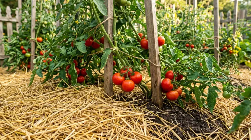 Mulch and soil-directed irrigation smooth out late-summer swings