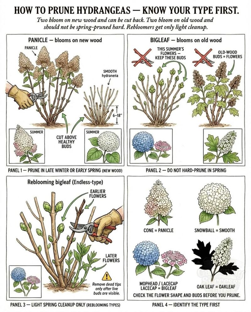 Old wood and new wood set different pruning schedules