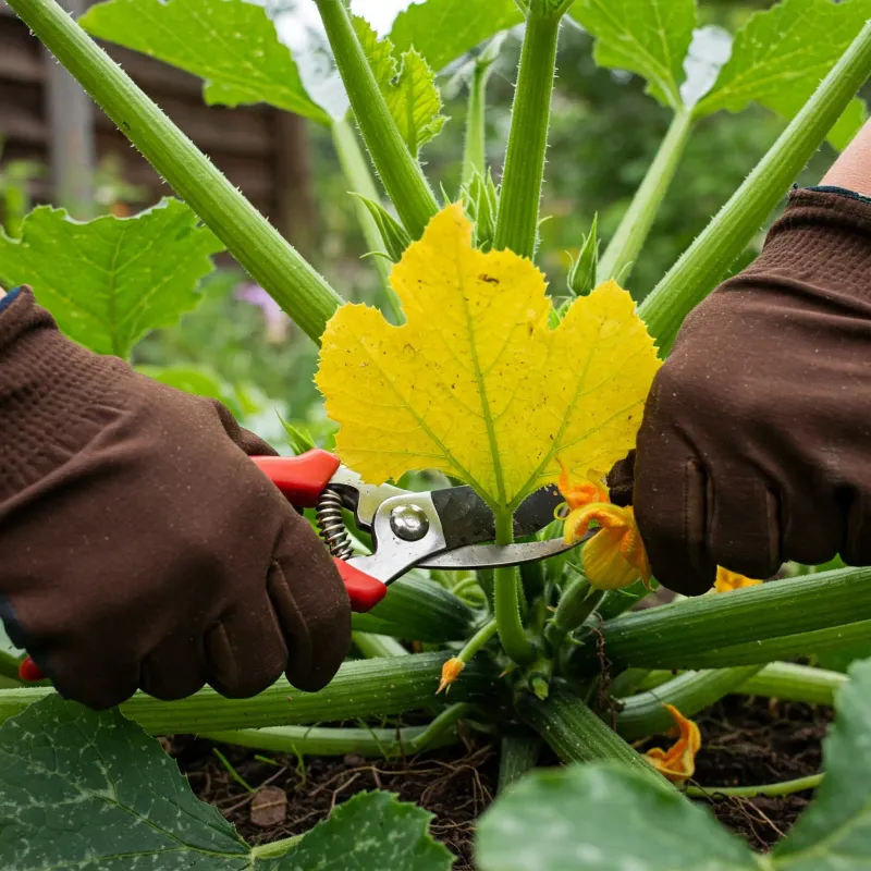 Open the canopy and remove heavily infected leaves