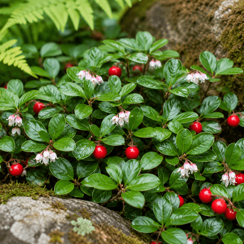 Partridgeberry (Mitchella repens)