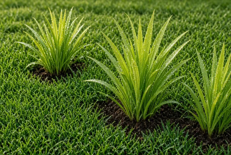 Protect desirable turf and nearby plants