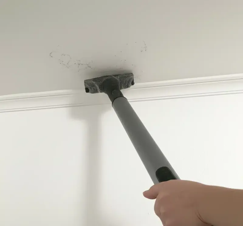 Remove Webs Without Disturbing Hidden Spiders