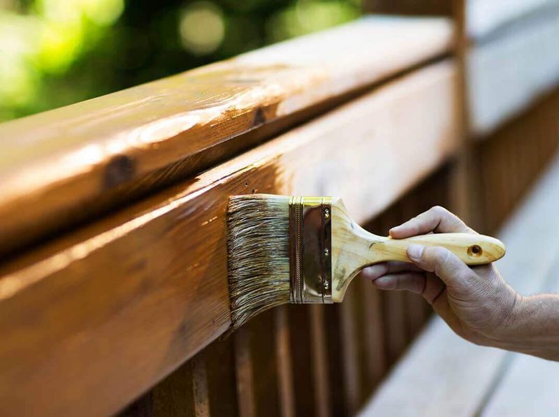 Repair and refinish the wood first