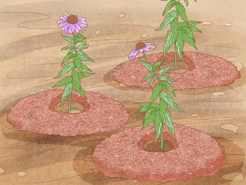Replant divisions at the original crown depth