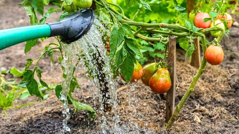 Restore steady moisture without flooding a dry plant Restore steady moisture without flooding a dry plant