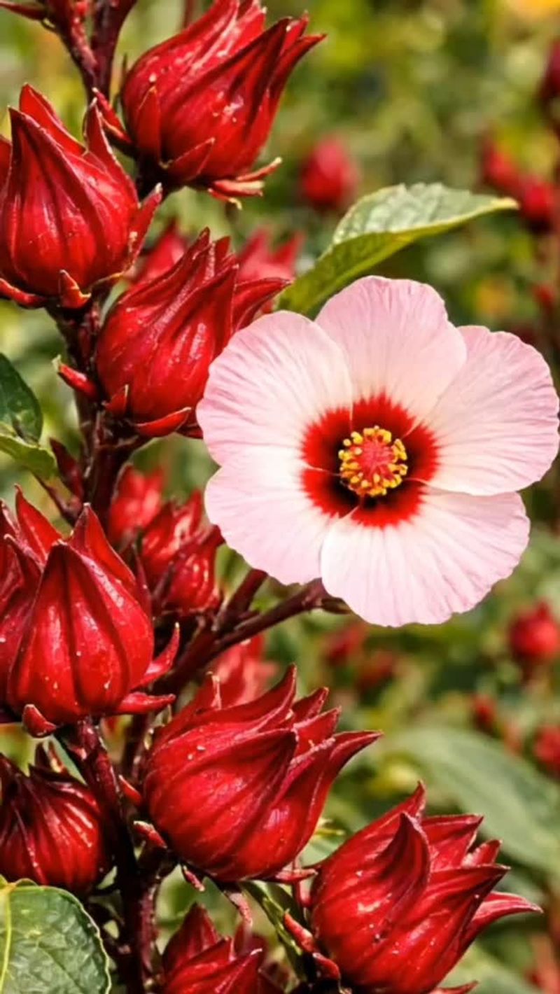 Roselle (Florida Cranberry Hibiscus) Roselle (Florida Cranberry Hibiscus)