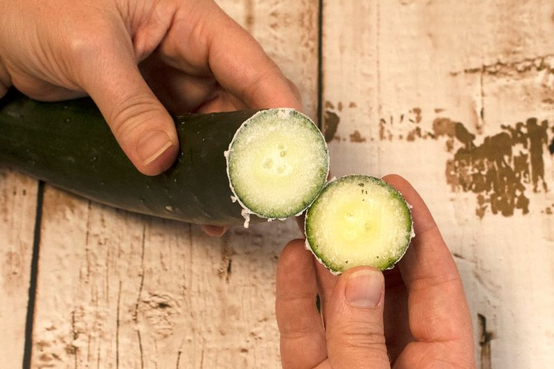 Salvage mild surface bitterness and discard intensely bitter fruit