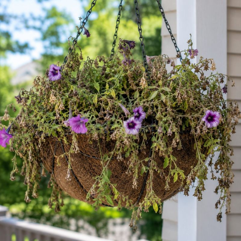 Shallow sips can leave petunia roots dry