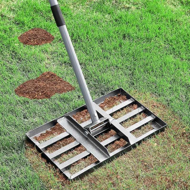 Spread a thin layer into shallow low spots