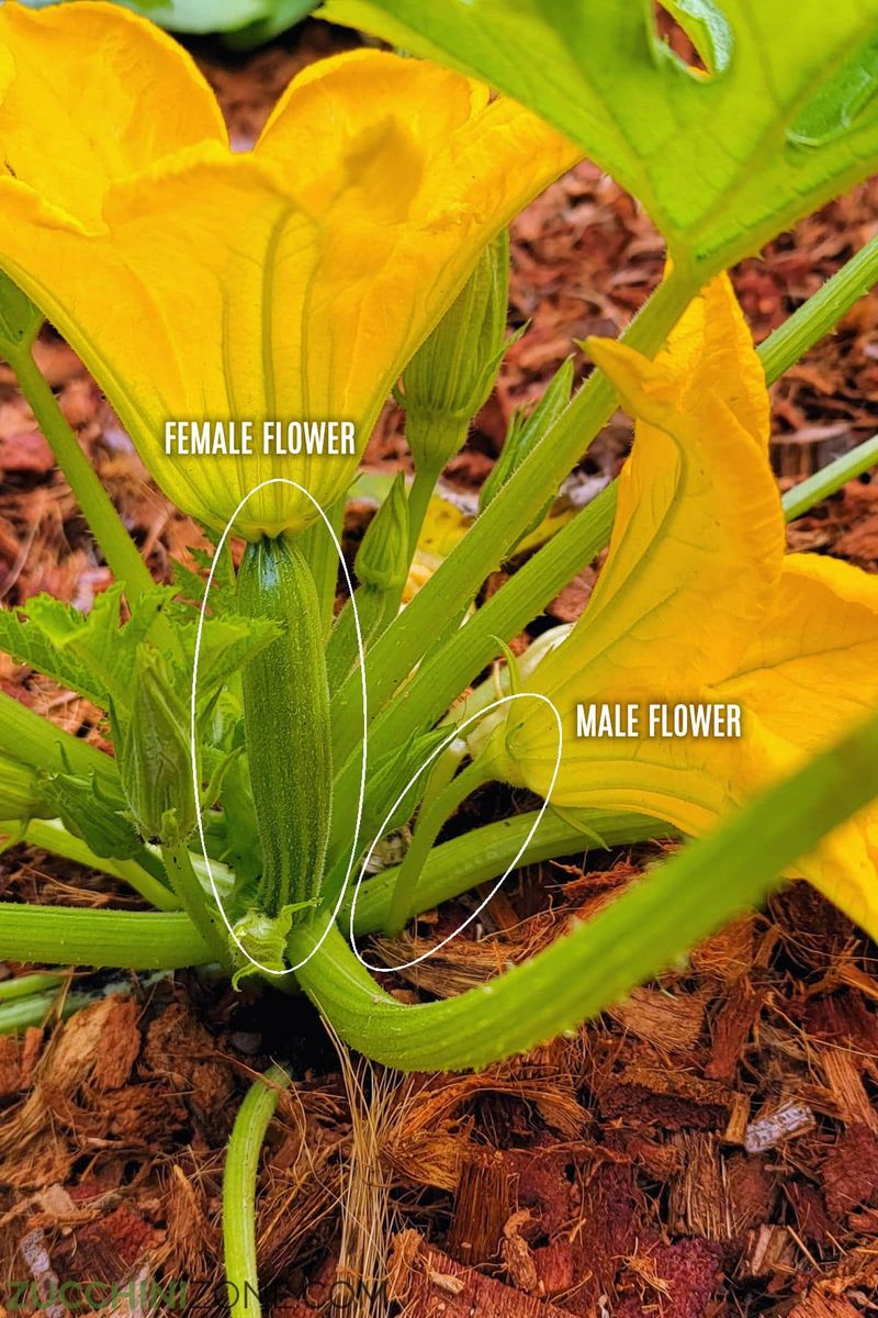 Start with the flower, not the missing zucchini Start with the flower, not the missing zucchini