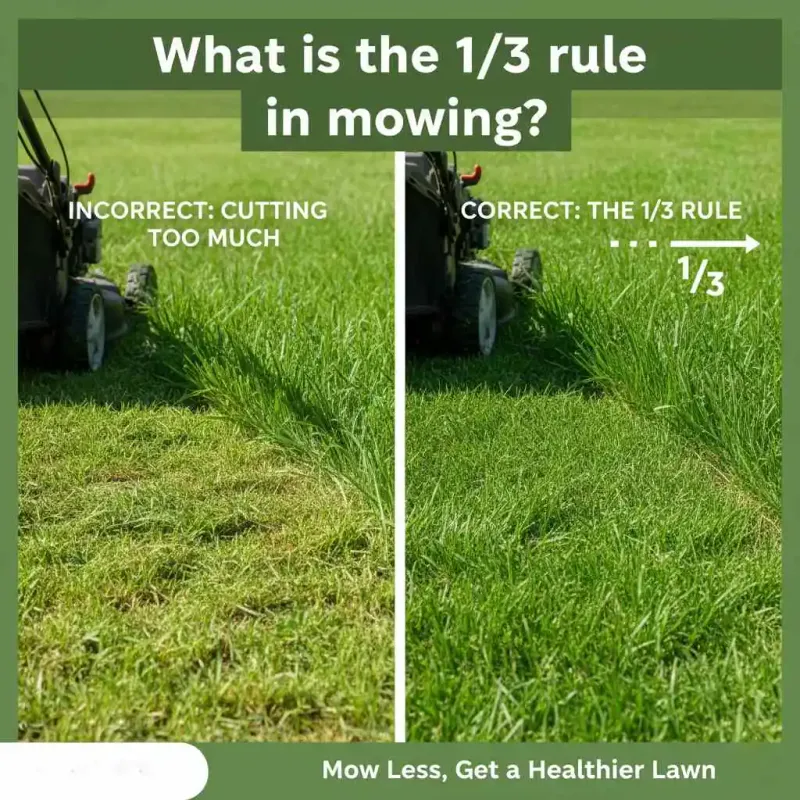 The one-third rule sets the mowing trigger