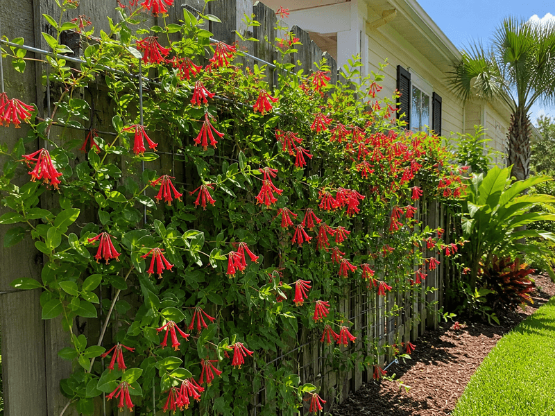 Treat coral honeysuckle as habitat, not a scorpion solution