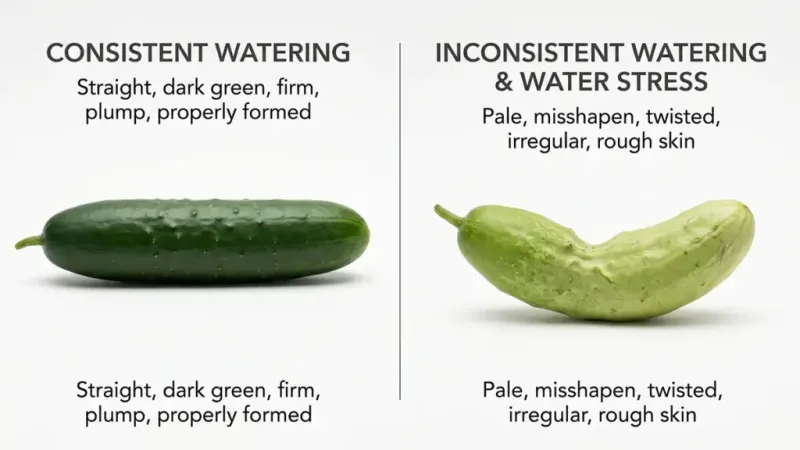 Uneven Moisture Can Narrow the Fruit as It Develops
