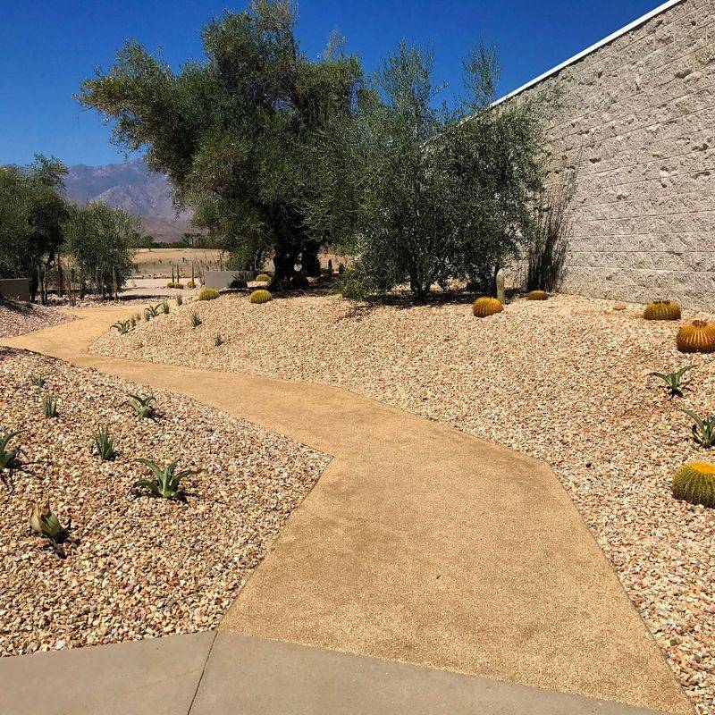 Use Noncombustible Hardscape Beside the Wall