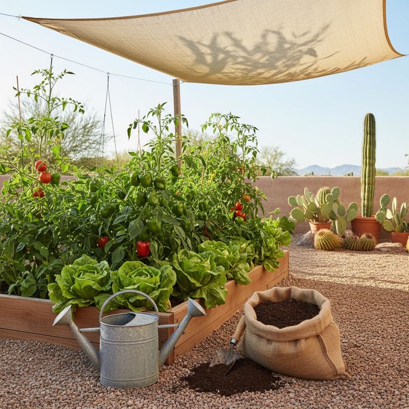 Use temporary afternoon shade during extreme heat