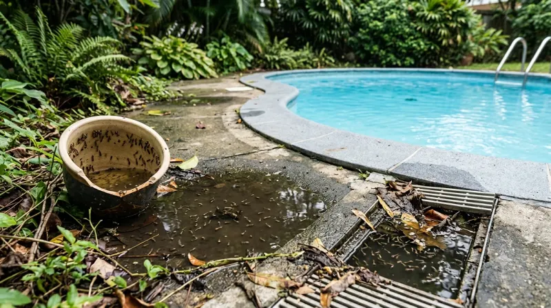 Use water management and barriers for the mosquito problem you can control