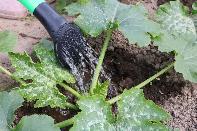 Water according to the soil, not the heat alone