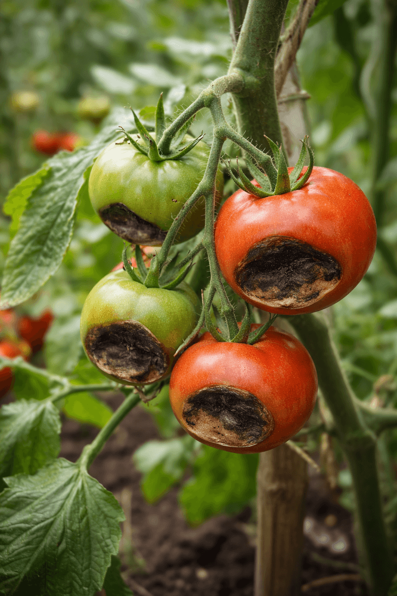 What unstable moisture can do to a tomato plant