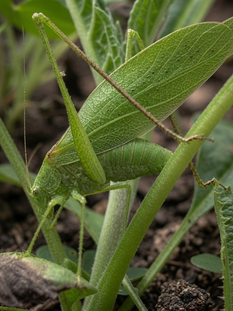 What vegetation and nearby habitat may be offering katydids