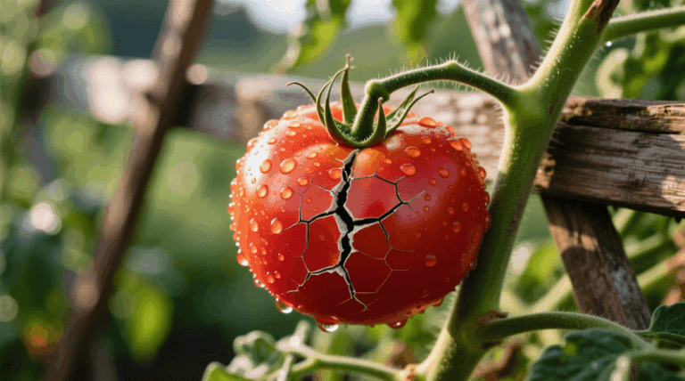 If your tomatoes crack and split open right after you water in this August heat, one watering swing can trigger it
