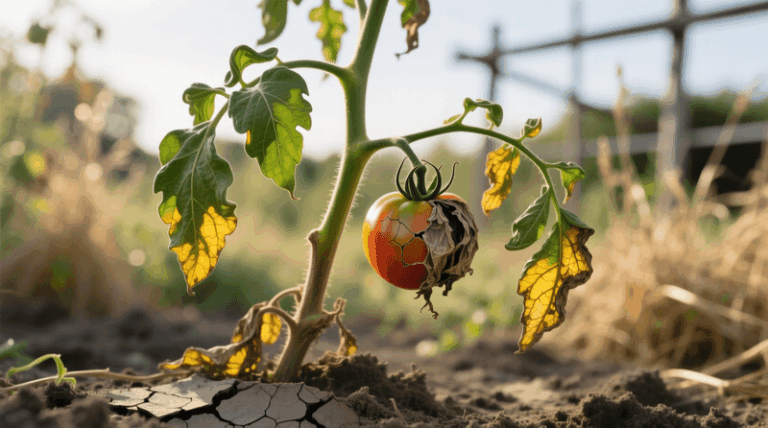 Your Tomato Vines Wilt in the Afternoon Even With Wet Soil — Here’s the Late-Summer Watering Slip Behind It