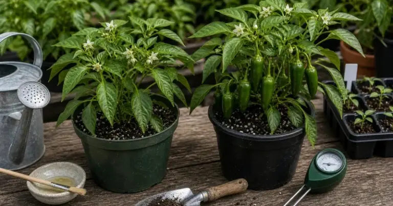 Potted Pepper Flower Drop in Late-Summer Heat: How Your Container May Be Making It Worse