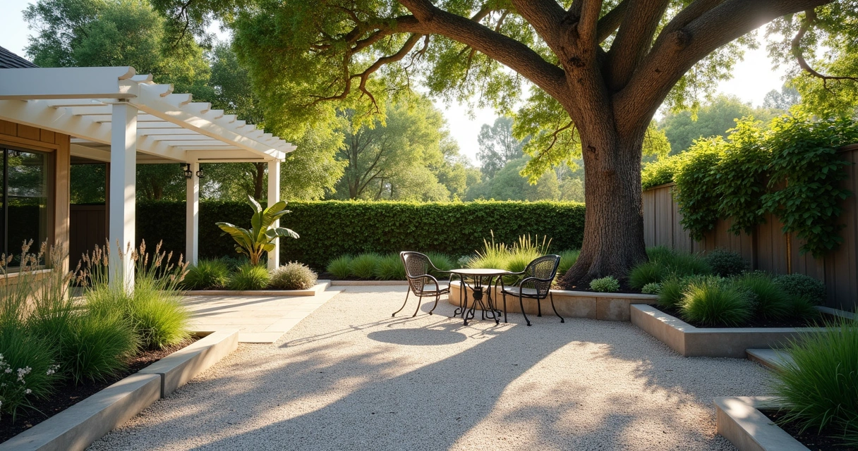 A cooler shaded space is not the same as a cooler yard