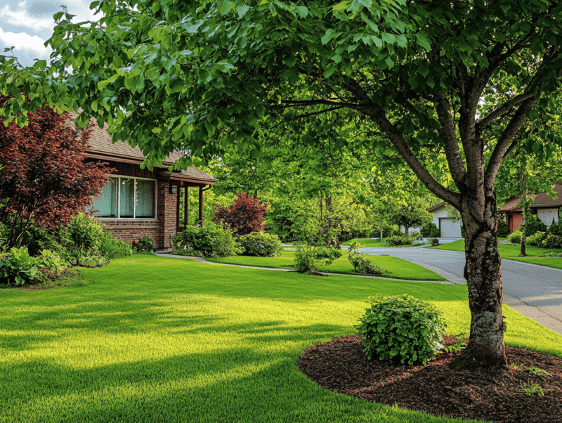 A shade tree with a clean understory