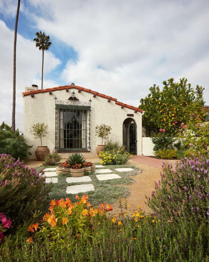 A small irrigated oasis by the door