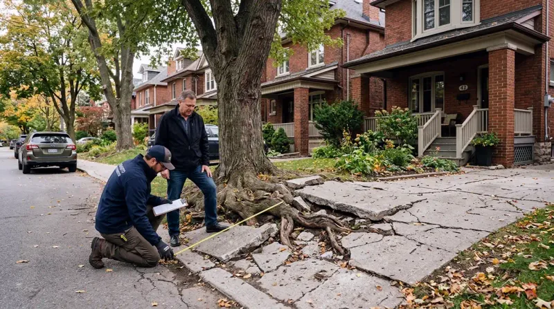 A visible root does not prove what caused the damage