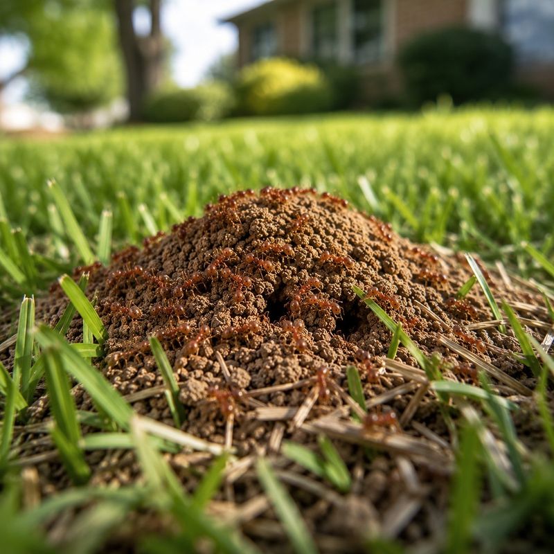 After heavy rain, a low mound can become a visible warning