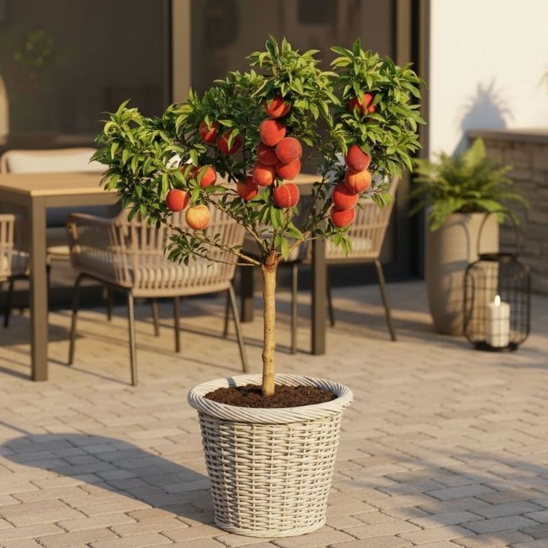 'Bonanza' Dwarf Peach