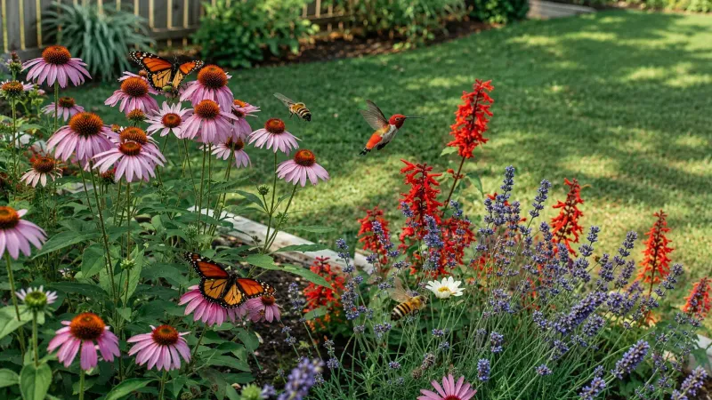 Build a pollinator bed around more than one plant