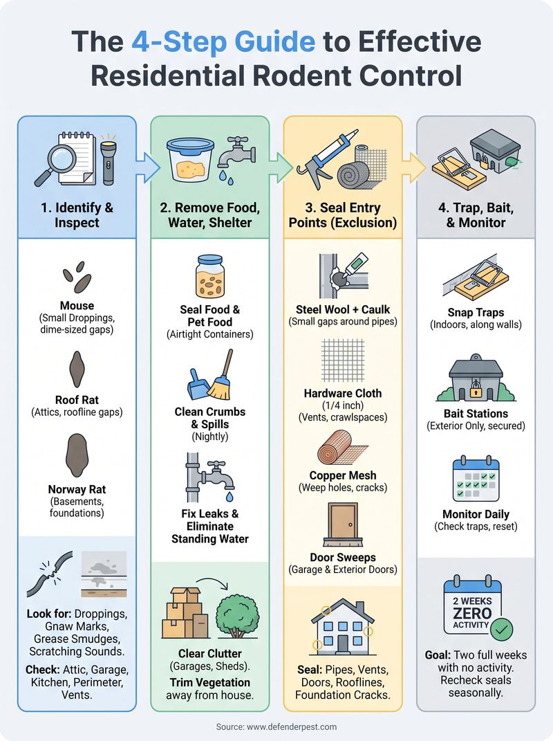 Build an integrated rat-control plan