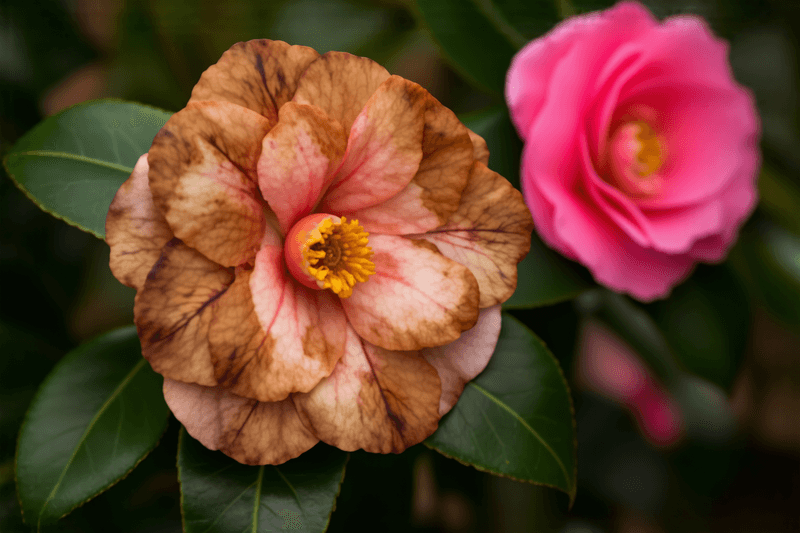 Check for petal blight before blaming the weather
