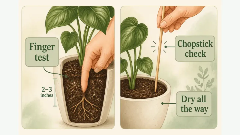 Check the root zone before you water again