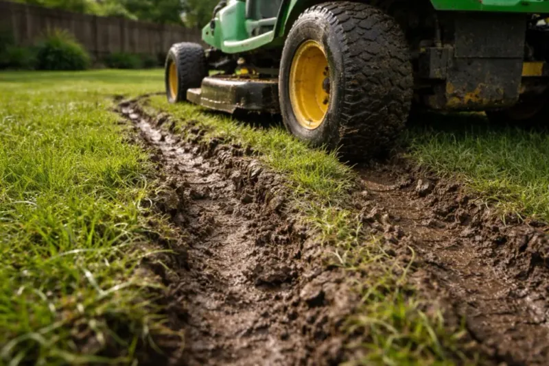 Check the soil as well as the grass blades Check the soil as well as the grass blades