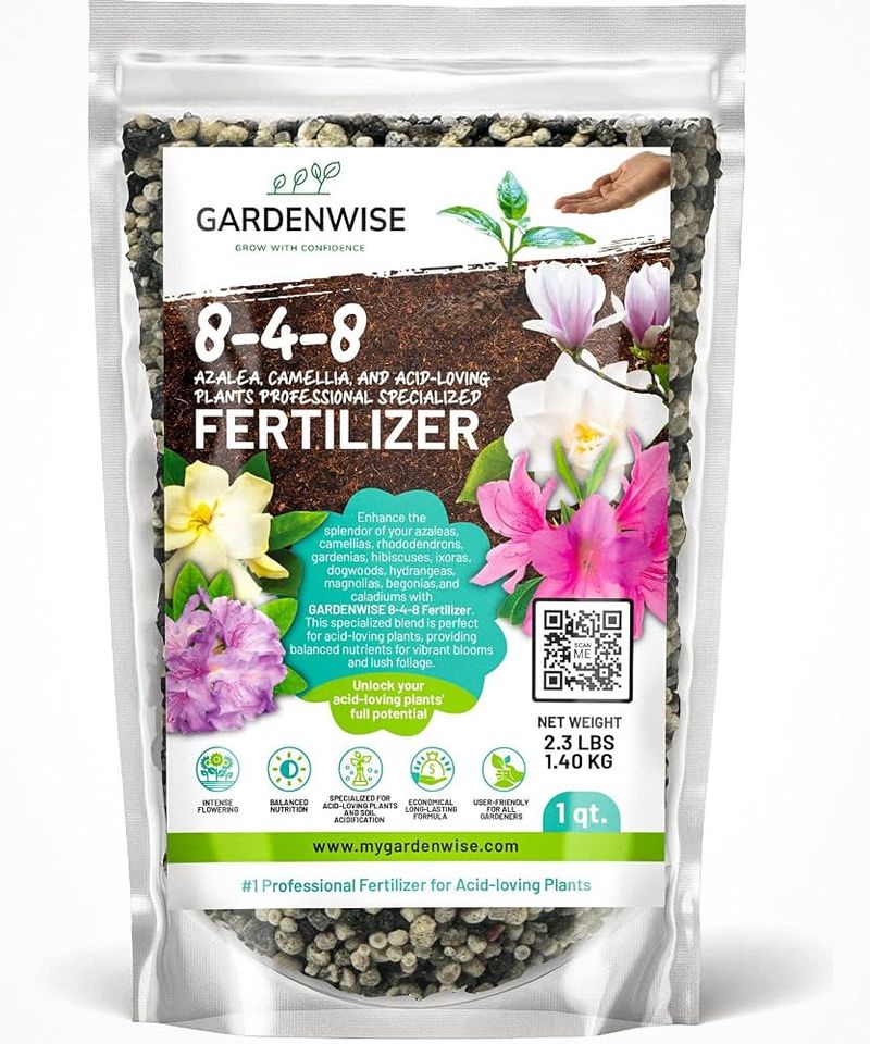 Choose a labeled fertilizer that fits gardenias