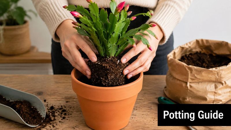 Choose a modestly larger pot and an airy mix