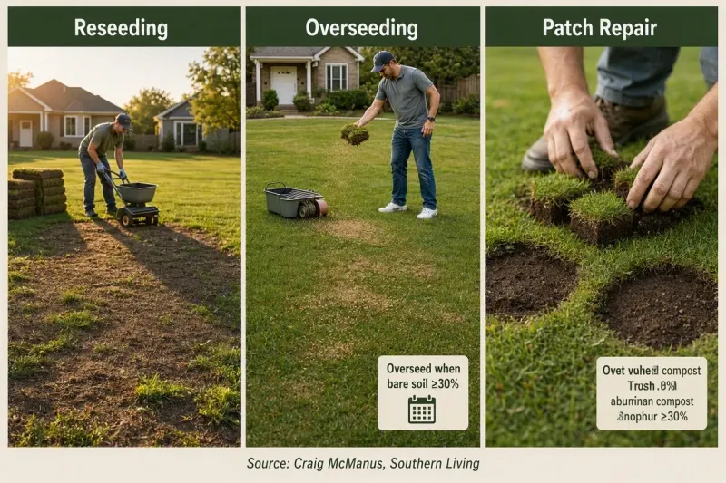 Choose overseeding only when the lawn can use it
