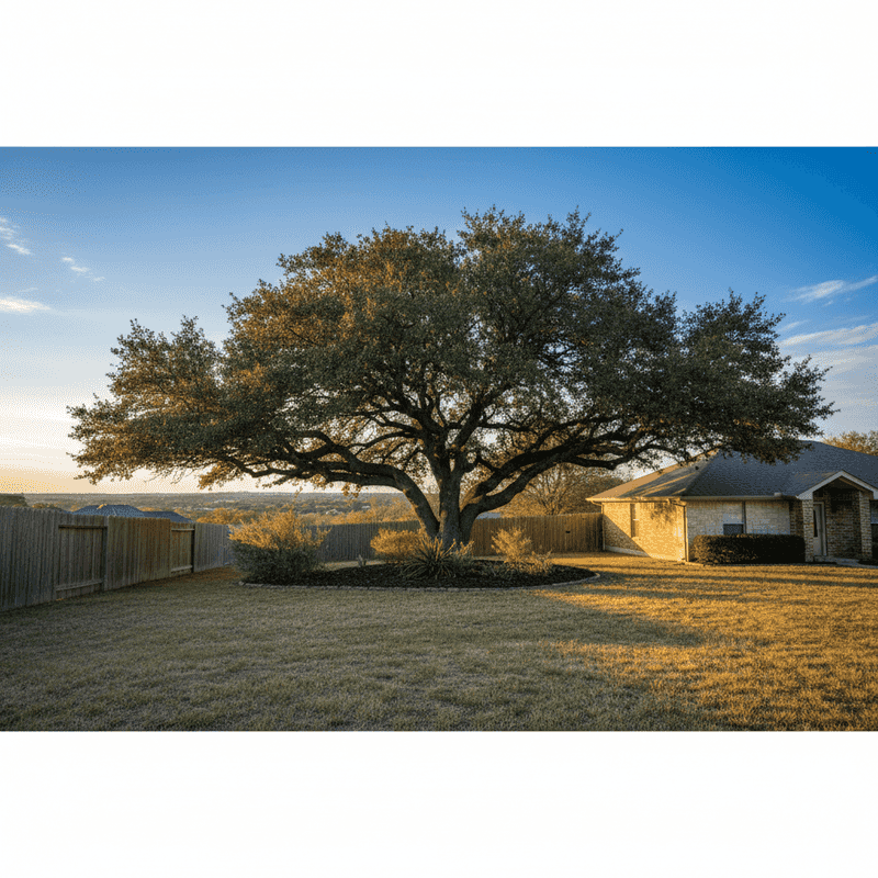 Choose the site for the mature tree