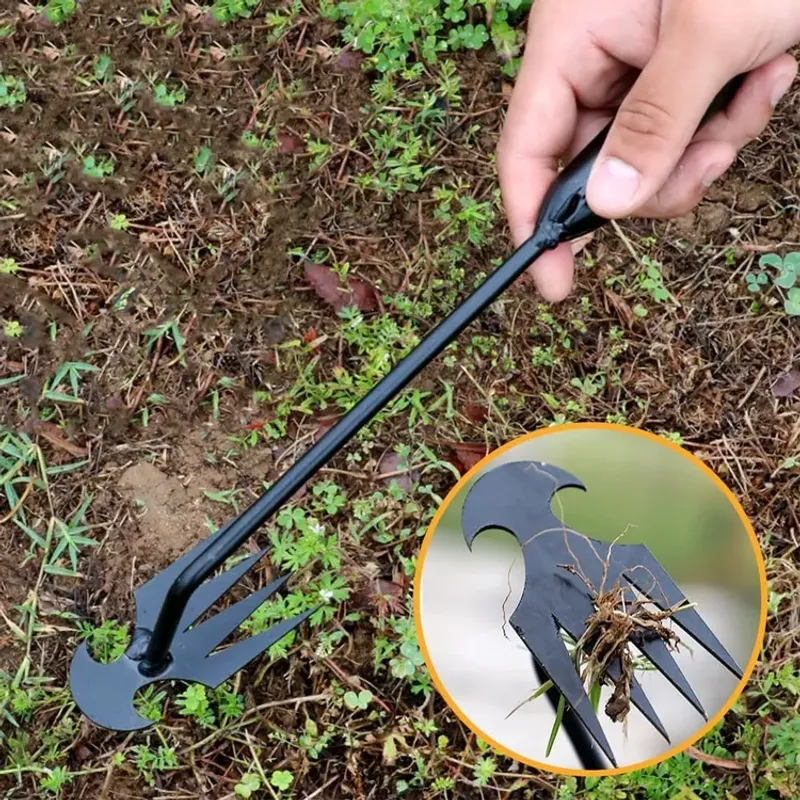 Dig Out the Roots With a Hand Cultivator Dig Out the Roots With a Hand Cultivator
