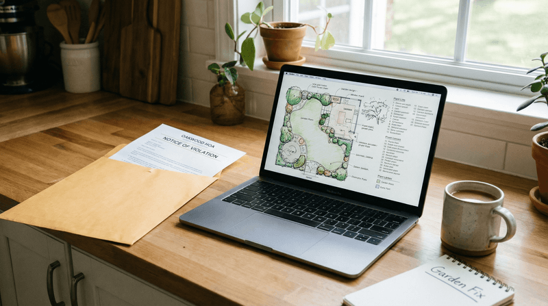 Follow the HOA process before planting or defending a patch