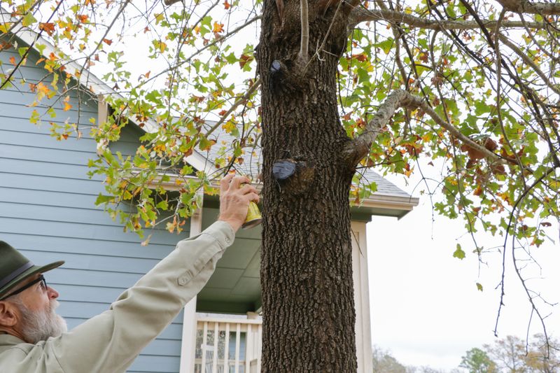 How oak wilt reaches a fresh wound