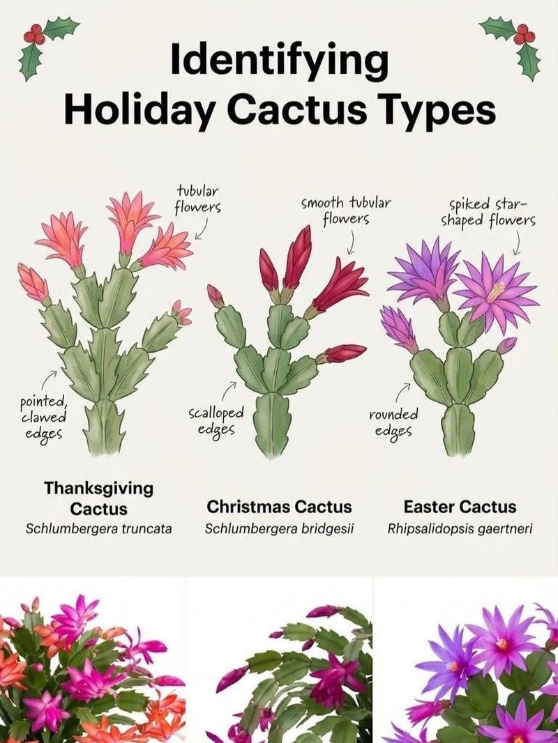 Identify the holiday cactus before choosing the calendar