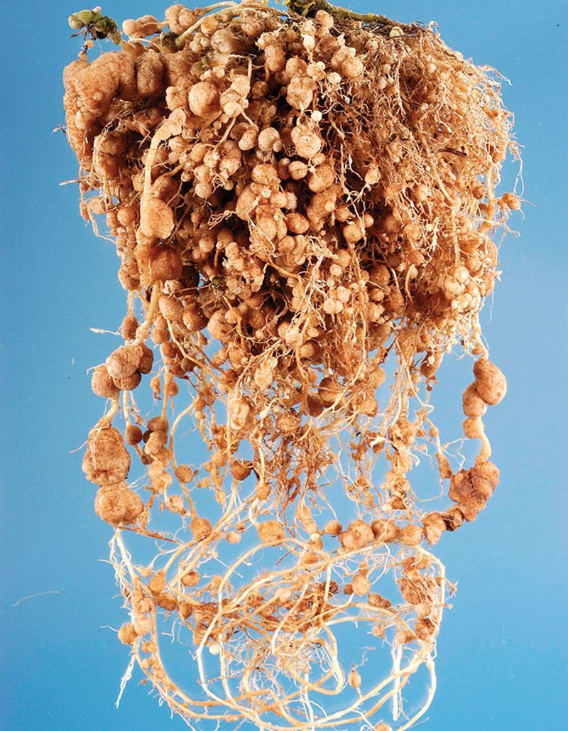 Inspect struggling plants for root-knot clues