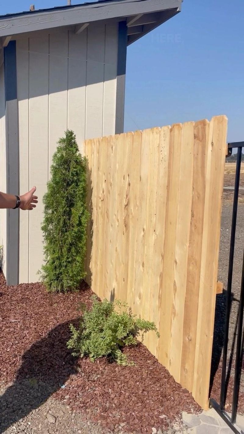 Inspect the fence-to-house connection first